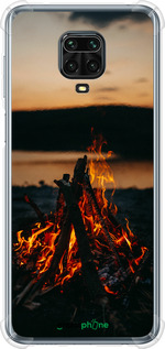 Силикон с усиленными углами чехол Огонь для Xiaomi Redmi Note 9S - 6021sp-2029 изображение 