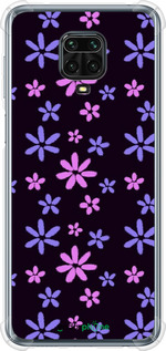 Силіконовий протиударний с посиленими кутами чехол з квітами для Xiaomi Redmi Note 9S - 6258sp-2029 изображение 