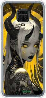 Силіконовий протиударний с посиленими кутами чехол Аніме демон 2 для Xiaomi Redmi Note 9 Pro - 6309sp-1911 изображение 