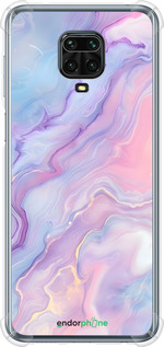 Силикон с усиленными углами чехол Нежный мрамор для Xiaomi Redmi Note 9 Pro - 6310sp-1911 изображение 