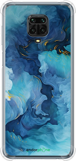 Силикон с усиленными углами чехол Акварель для Xiaomi Redmi Note 9 Pro - 6320sp-1911 изображение 