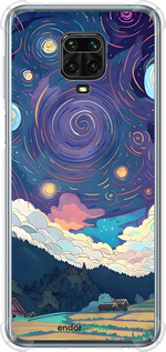 Силикон с усиленными углами чехол Креативный арт для Xiaomi Redmi Note 9S - 6322sp-2029 изображение 