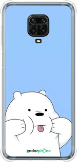 Силикон с усиленными углами чехол Милый мишка для Xiaomi Redmi Note 9S - 6357sp-2029 изображение 