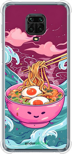 Силіконовий протиударний с посиленими кутами чехол Рамен для Xiaomi Redmi Note 9S - 6360sp-2029 изображение 