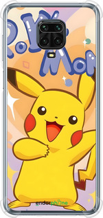 Силикон с усиленными углами чехол Пикачу для Xiaomi Redmi Note 9S - 6383sp-2029 изображение 
