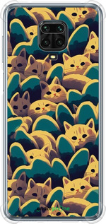 Силіконовий протиударний с посиленими кутами чехол Із зображенням котиків для Xiaomi Redmi Note 9S - 6429sp-2029 изображение 