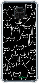 Силикон с усиленными углами чехол С изображением кошек для Xiaomi Redmi Note 9S - 6470sp-2029 изображение 