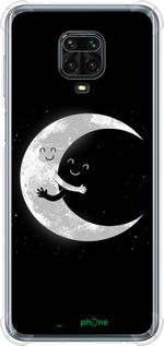 Силикон с усиленными углами чехол Лунные объятия для Xiaomi Redmi Note 9 Pro - 6508sp-1911 изображение 