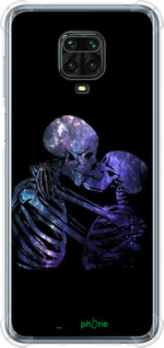 Силіконовий протиударний с посиленими кутами чехол Із зображенням скелета для Xiaomi Redmi Note 9S - 6537sp-2029 изображение 