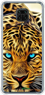 Силіконовий протиударний с посиленими кутами чехол Леопард для Xiaomi Redmi Note 9 Pro - 6611sp-1911 изображение 