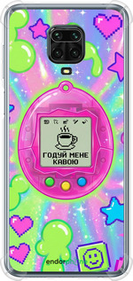 Силикон с усиленными углами чехол Y2K Aesthetic Retro Pet: Годуй мене кавою для Xiaomi Redmi Note 9S - 6784sp-2029 изображение 