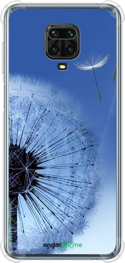 Силикон с усиленными углами чехол Одуванчик для Xiaomi Redmi Note 9 Pro - 6005sp-1911 изображение 