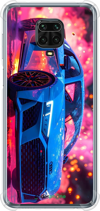 Силикон с усиленными углами чехол Ауди для Xiaomi Redmi Note 9 Pro - 6286sp-1911 изображение 