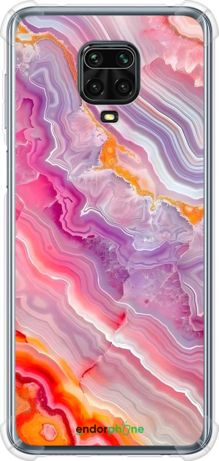 Силіконовий протиударний с посиленими кутами чехол Мрамор 2 для Xiaomi Redmi Note 9S - 6307sp-2029 изображение 