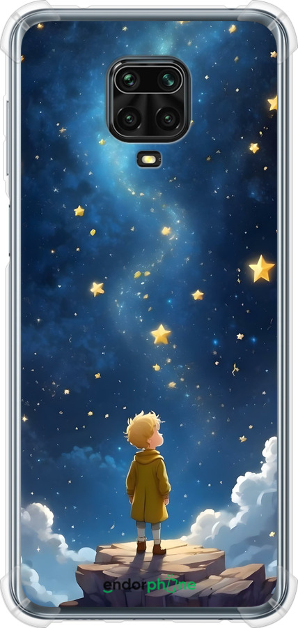 Силикон с усиленными углами чехол Маленький принц для Xiaomi Redmi Note 9S - 6326sp-2029 изображение 