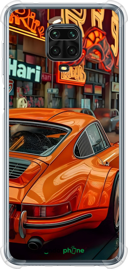 Силикон с усиленными углами чехол Порше для Xiaomi Redmi Note 9 Pro - 6334sp-1911 изображение 