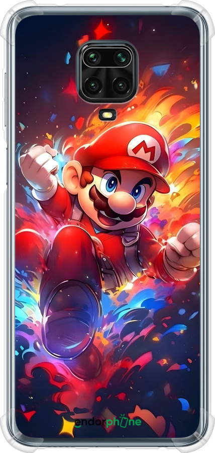 Силіконовий протиударний с посиленими кутами чехол Супер Маріо для Xiaomi Redmi Note 9S - 6342sp-2029 изображение 