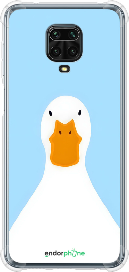 Силикон с усиленными углами чехол Гусь для Xiaomi Redmi Note 9 Pro - 6350sp-1911 изображение 
