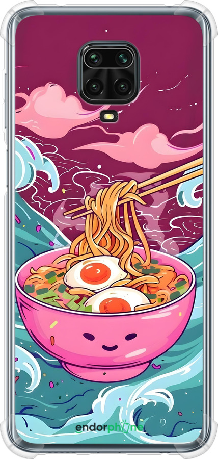 Силіконовий протиударний с посиленими кутами чехол Рамен для Xiaomi Redmi Note 9S - 6360sp-2029 изображение 