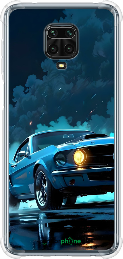 Силикон с усиленными углами чехол Форд мустанг для Xiaomi Redmi Note 9 Pro - 6374sp-1911 изображение 