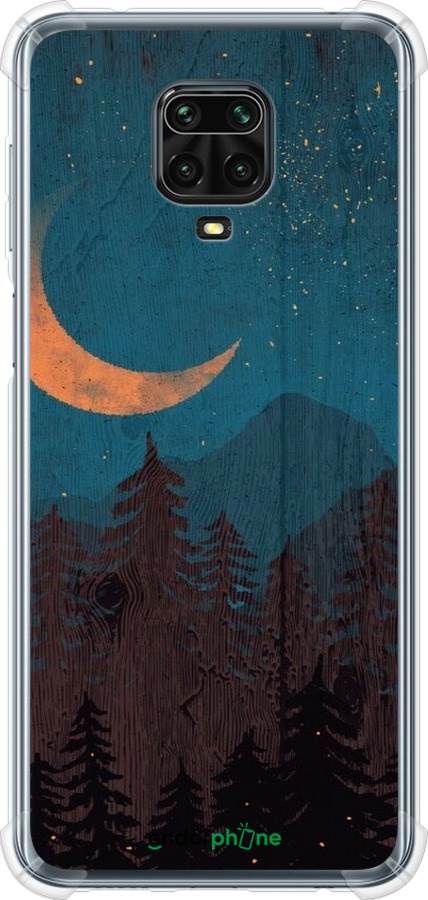 Силикон с усиленными углами чехол Звездный лес для Xiaomi Redmi Note 9S - 6480sp-2029 изображение 