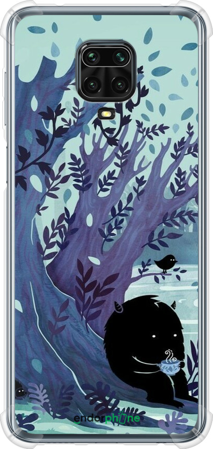 Силикон с усиленными углами чехол Арт принт Тихое место чая для Xiaomi Redmi Note 9S - 6544sp-2029 изображение 