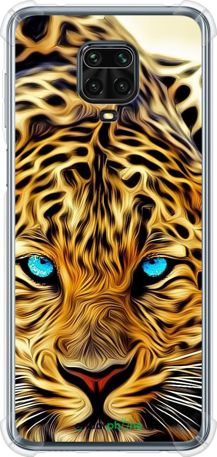 Силіконовий протиударний с посиленими кутами чехол Леопард для Xiaomi Redmi Note 9 Pro - 6611sp-1911 изображение 