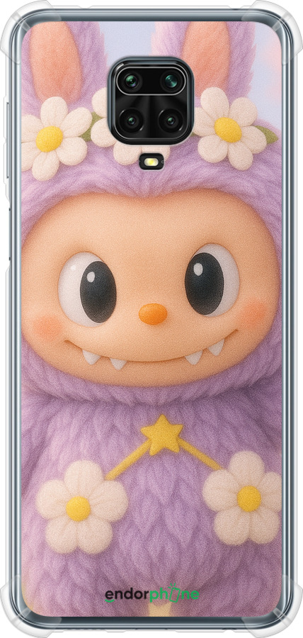 Силіконовий протиударний с посиленими кутами чехол Лабубу 1 для Xiaomi Redmi Note 9 Pro - 6709sp-1911 изображение 