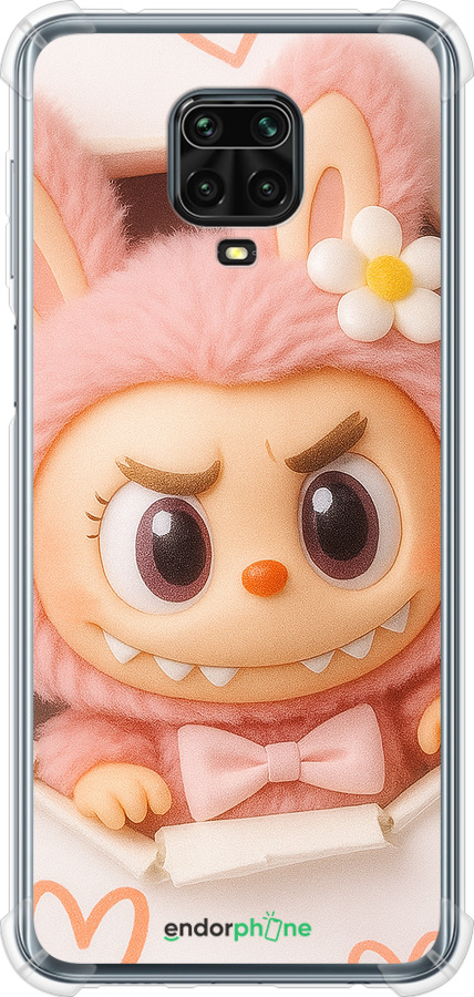 Силіконовий протиударний с посиленими кутами чехол Лабубу 2 для Xiaomi Redmi Note 9 Pro - 6710sp-1911 изображение 