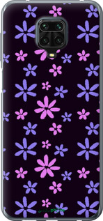 Силіконовий чехол з квітами для Xiaomi Redmi Note 9S - 6258u-2029 изображение 