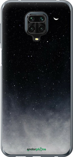 2D пластиковий чехол Голубые облака, Голубая луна для Xiaomi Redmi Note 9S - 6396t-2029 изображение 
