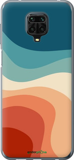 Силіконовий чехол У стилі ретро з хвилями для Xiaomi Redmi Note 9S - 6531u-2029 изображение 