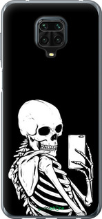 Силиконовый чехол Скелет делает Selfie для Xiaomi Redmi Note 9S - 6535u-2029 изображение 