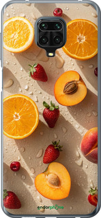 Силиконовый чехол Фрукты 3 для Xiaomi Redmi Note 9S - 6703u-2029 изображение 