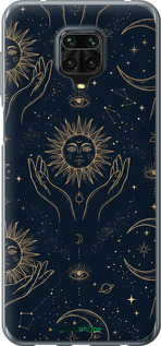 Силиконовый чехол 'Celestial Harmony: Sun & Moon Gold Mystic Pattern' для Xiaomi Redmi Note 9S изображение 5