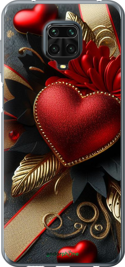 Силіконовий чехол Сердечки v2 для Xiaomi Redmi Note 9S - 5832u-2029 изображение 