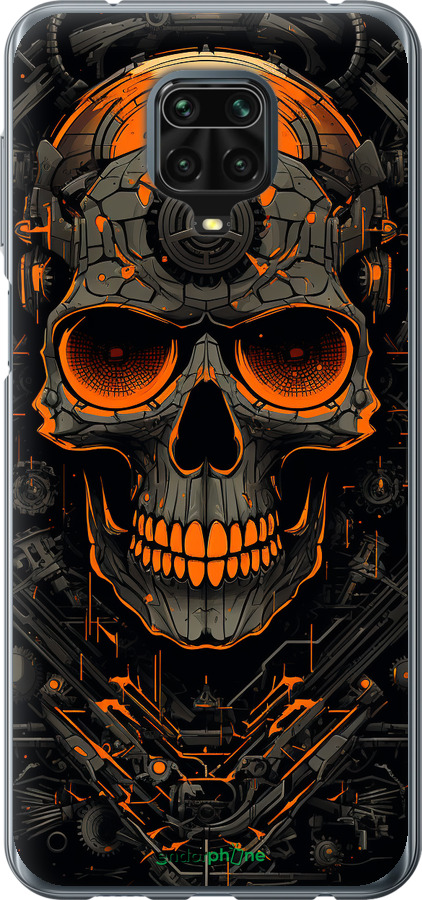 Силіконовий чехол Череп для Xiaomi Redmi Note 9S - 5952u-2029 изображение 