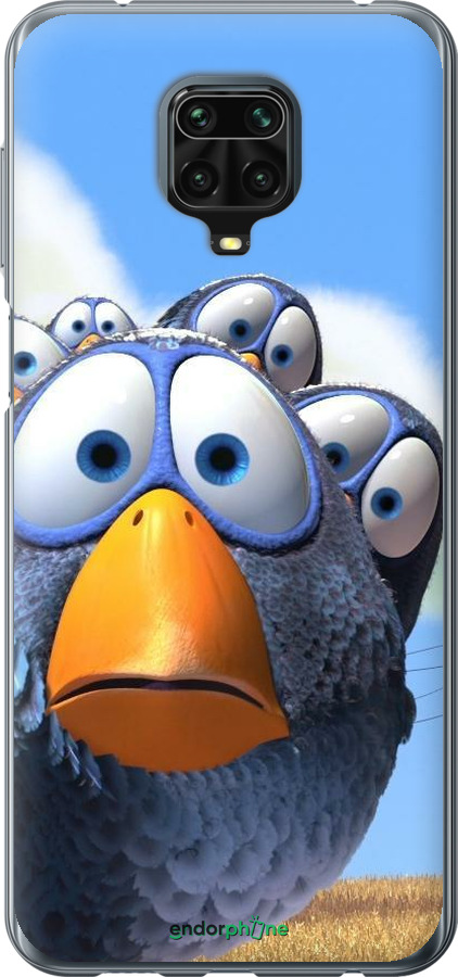 Силиконовый чехол Angry Birds для Xiaomi Redmi Note 9 Pro - 6008u-1911 изображение 
