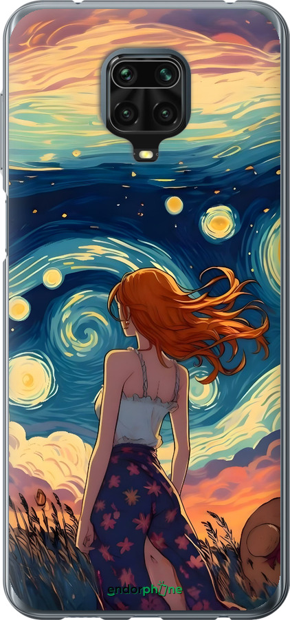Силіконовий чехол Дівчина Арт для Xiaomi Redmi Note 9S - 6325u-2029 изображение 