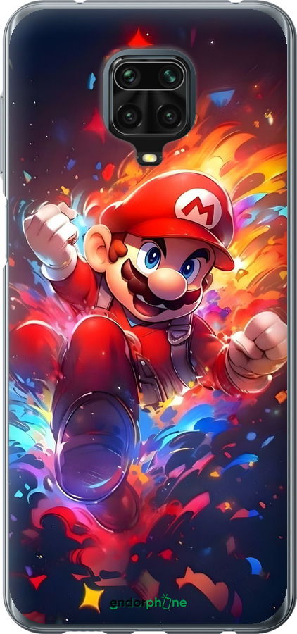 Силиконовый чехол Супер Марио для Xiaomi Redmi Note 9S - 6342u-2029 изображение 