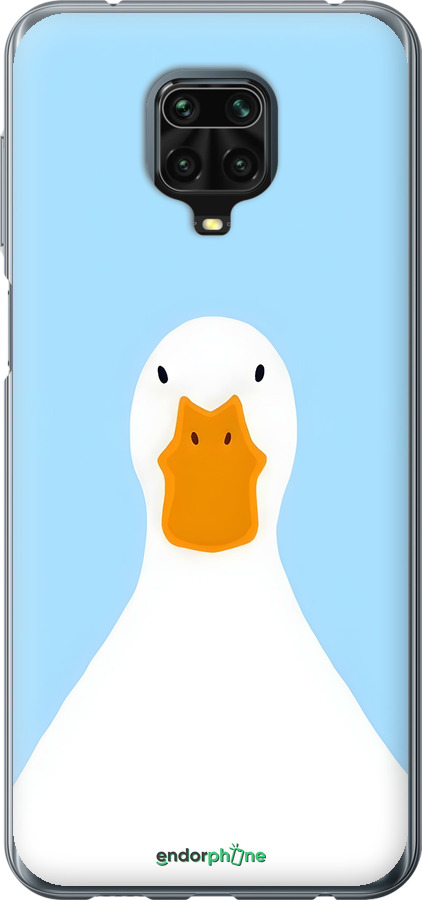 Силиконовый чехол Гусь для Xiaomi Redmi Note 9S - 6350u-2029 изображение 