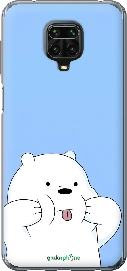 Силиконовый чехол Милый мишка для Xiaomi Redmi Note 9S - 6357u-2029 изображение 