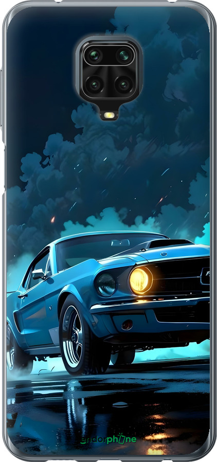 Силиконовый чехол Форд мустанг для Xiaomi Redmi Note 9 Pro - 6374u-1911 изображение 