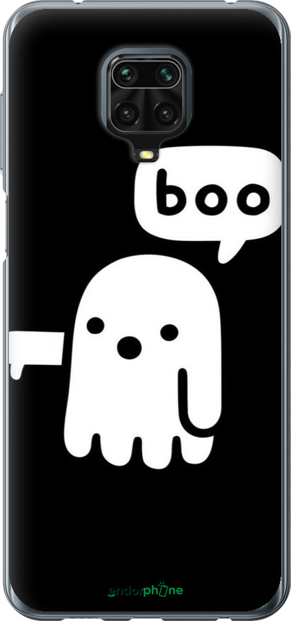 Силиконовый чехол Призрак Неодобрения для Xiaomi Redmi Note 9S - 6431u-2029 изображение 