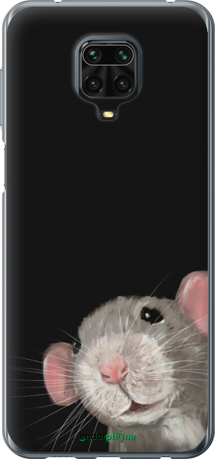 Силиконовый чехол The Peeking Rat для Xiaomi Redmi Note 9S - 6442u-2029 изображение 