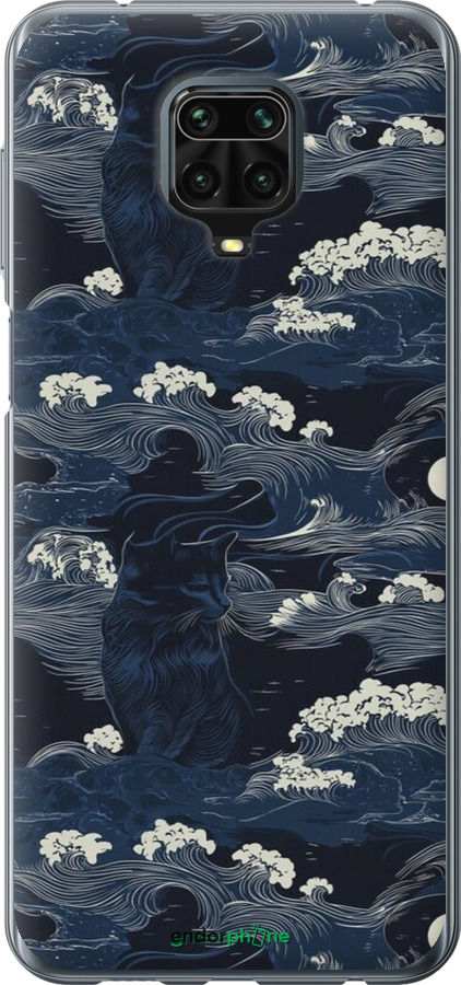 Силиконовый чехол Морская тематика в стиле арт-деко для Xiaomi Redmi Note 9S - 6520u-2029 изображение 