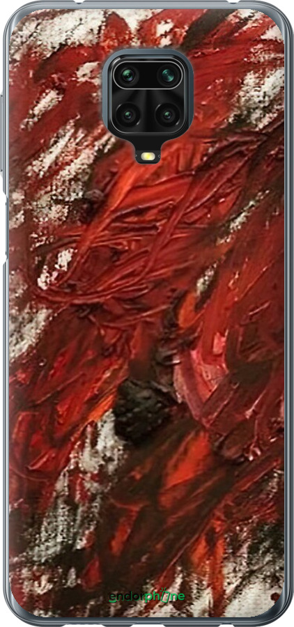 Силіконовий чехол Абстрактна композиція в червоних тонах для Xiaomi Redmi Note 9 Pro - 6541u-1911 изображение 