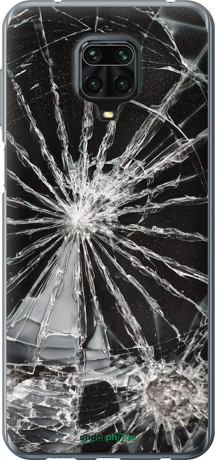 2D пластиковый чехол Glass для Xiaomi Redmi Note 9 Pro - 6608t-1911 изображение 