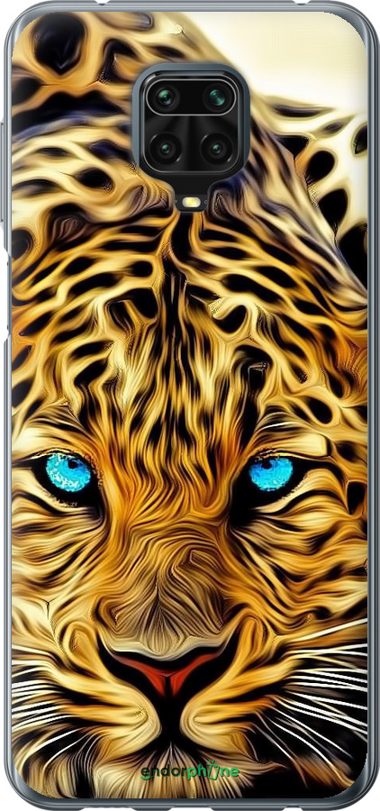 Силиконовый чехол Леопард для Xiaomi Redmi Note 9S - 6611u-2029 изображение 