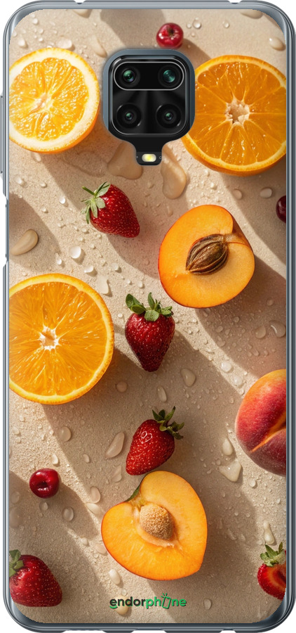 Силиконовый чехол Фрукты 3 для Xiaomi Redmi Note 9S - 6703u-2029 изображение 